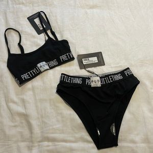 PLT bralette and panty set Size 6 NWT !!